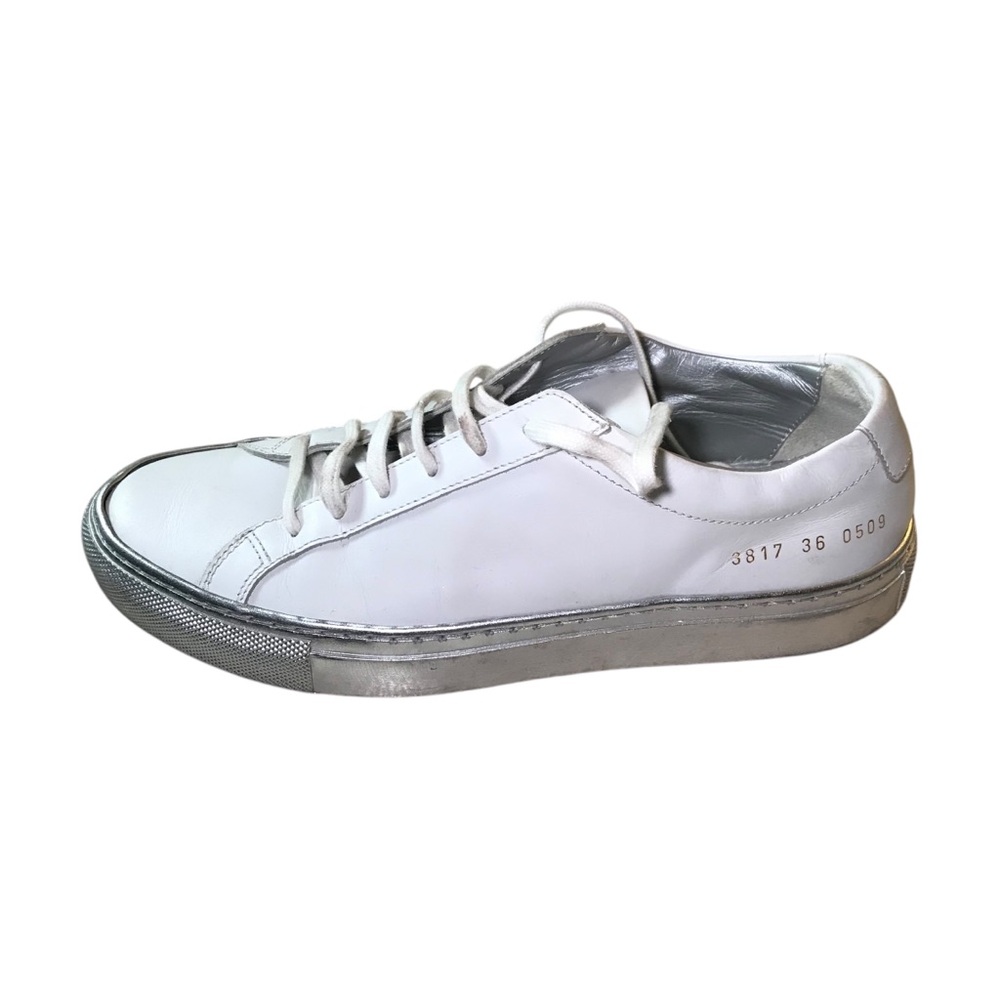 Woman By Common Projects Achilles Low Coloured Sole Sneakers Size 36 White